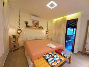 Residencial Villa Jeri 2 SUÍTES a 300m do MAR, VARANDA, Smart TV, Wi-Fi, ar-condicionado